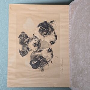 Vintage Dog Print Art